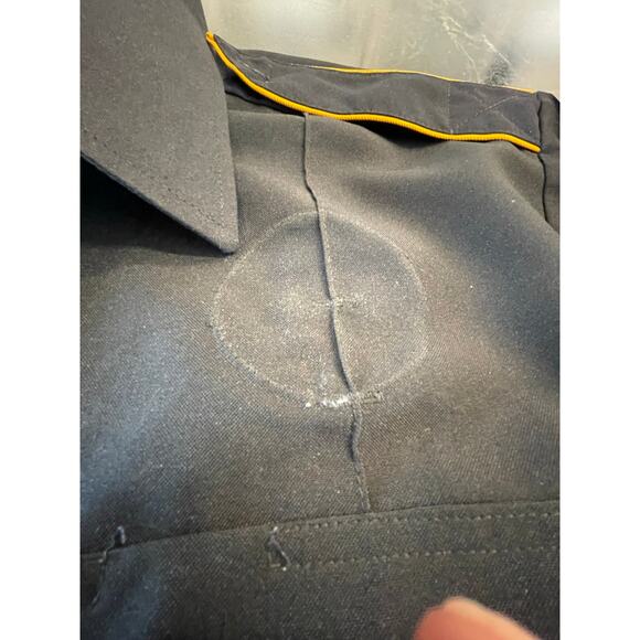 Tact Squad 8002 Men's Polyester Long Sleeved uniform shirt Black XL 17-17.5 - Picture 7 of 12